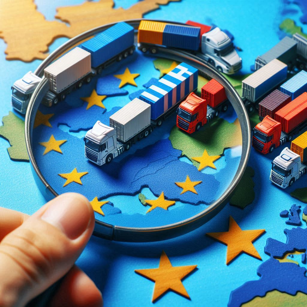 firma bekanntmachen, ein bild in dreicksverbindung in form von lastwagen und schiffen zwischen grie (2)